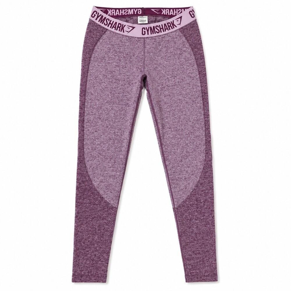 Gymshark Women's Compression Leggings Flex Dark Ruby Large Purple